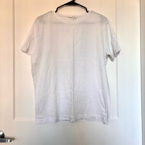Mango White Short Sleeve Tee